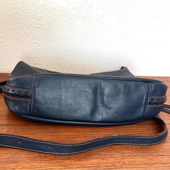 Dooney & Bourke Montecatini Braided Saddle Bag Crossbody in Navy - D&B Italia - Picture 14 of 16